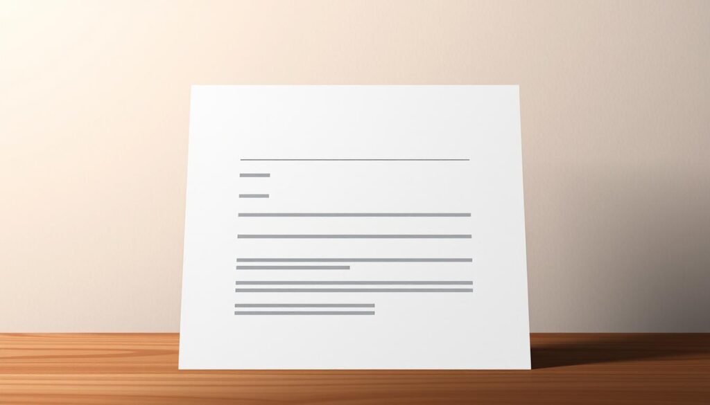 A neatly organized military correspondence template against a clean, minimalist backdrop. In the foreground, a crisp, monochromatic document template with clearly defined sections for date, from, to, subject, and body text. The template has a tactile, parchment-like texture, conveying a sense of authority and tradition. In the middle ground, a neutral-toned, muted background, perhaps a wooden desk or a subtle pattern, providing a visually appealing and professional context. Subtle, warm lighting from an off-camera source casts a gentle glow, creating a sense of focus and attention to detail. The overall mood is one of efficiency, precision, and the meticulous attention to protocol that characterizes military communication.