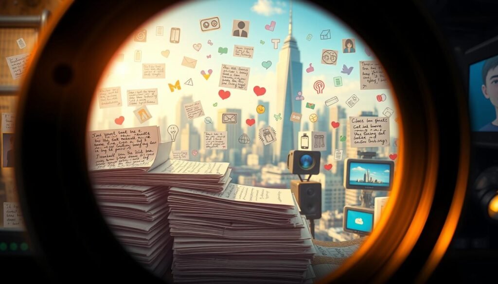 A vibrant collage of user reviews and experiences, captured through a vintage camera lens. In the foreground, a stack of handwritten notes and digital screens displaying positive testimonials, each one a unique story of satisfaction. The middle ground features an array of product images, icons, and symbols, creating a visually engaging tapestry. The background is a softly blurred cityscape, evoking a sense of modernity and progress. Warm, golden lighting bathes the scene, lending an air of authenticity and trustworthiness. The overall composition conveys a sense of community, connection, and the shared joy of a well-received product or service.