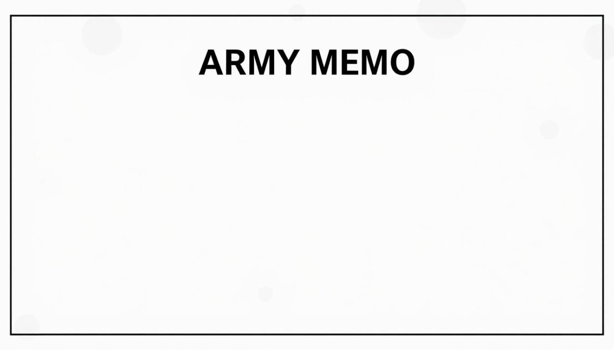 Army Memo Template: Free Download for You 9 army memo template Download for free