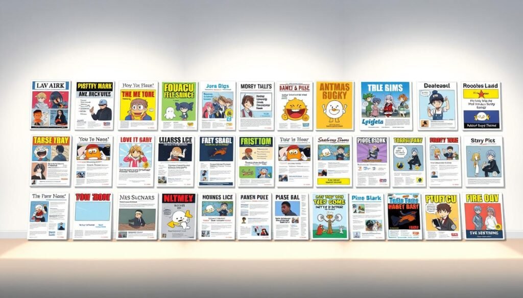 A neatly arranged collection of diverse meme templates against a clean, minimalist background. The templates are presented with a sense of order and organization, showcasing a range of popular meme formats and styles. The lighting is soft and diffused, creating a welcoming and inviting atmosphere. The camera angle is slightly elevated, providing a comprehensive view of the meme templates. The overall composition exudes a professional, high-quality aesthetic that aligns with the section title "Why Meme Resource is Your Go-To Platform".