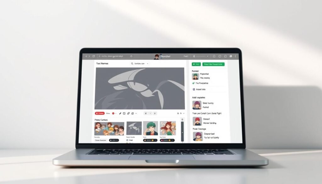 A sleek, modern meme generator interface displayed on a laptop screen, set against a clean, minimalist background. The UI features intuitive controls, customizable templates, and a simple drag-and-drop functionality for adding text and images. The screen is bathed in soft, directional lighting, creating a visually appealing and inviting atmosphere. The overall impression is one of a powerful yet user-friendly tool that empowers creativity and self-expression.