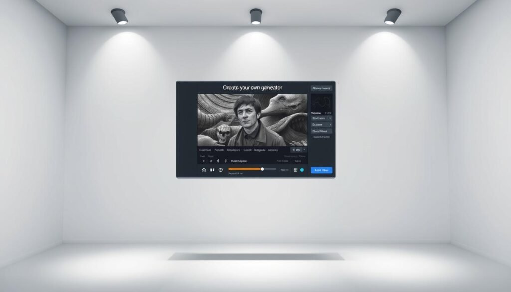 A sleek, modern meme generator interface floating in a minimalist, well-lit workspace. The foreground showcases the intuitive controls and customization options, inviting the user to create their own humorous memes. The middle ground features a large, high-quality preview of the meme, hinting at the powerful capabilities of the generator. In the background, a subtle gradient or texture provides a clean, sophisticated backdrop, emphasizing the tool's professional and user-friendly design. Crisp lighting from multiple angles highlights the key features, creating a sense of depth and drawing the viewer's attention to the meme-making experience.