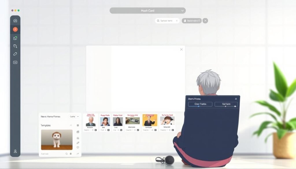 A sleek, modern meme generator interface set against a minimalist, clean background. The foreground features a simple, intuitive dashboard with various tools and options for creating and customizing memes. The middle ground showcases a large canvas area where the meme can be composed, with a selection of popular meme templates and a suite of editing tools. The background has a subtle, blurred grid pattern, conveying a sense of digital organization and structure. The lighting is soft and diffused, creating a comfortable, inviting atmosphere for the user to engage with the meme creation process. The overall scene evokes a sense of creativity, productivity, and the ease of generating shareable, humorous content.