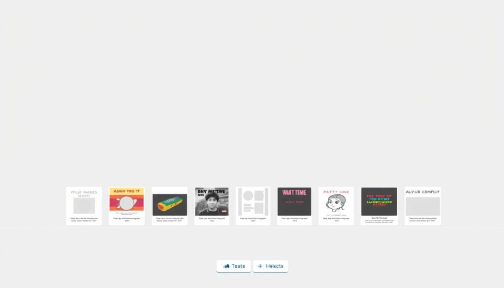 A sleek, modern meme generator interface set against a minimalist, light-gray background. The foreground features a large, central display area with a simple, intuitive control panel below, including options to upload images, select templates, add text, and customize effects. The middle ground showcases a variety of pre-designed meme templates, each with a distinct visual style and tone. The background subtly blends various internet meme motifs, such as glitch patterns, pixelated textures, and subtle internet-culture references. The overall scene conveys a sense of creativity, customization, and the effortless generation of shareable, viral-ready memes.