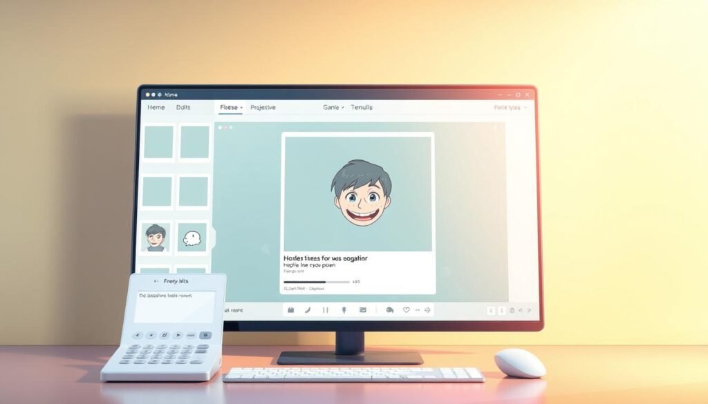 A sleek, modern meme generator interface set against a vibrant, minimalist backdrop. In the foreground, a simple and intuitive control panel with customizable templates, editing tools, and sharing options. The middle ground features a large preview window showcasing a humorous, well-crafted meme. The background has a subtle grid pattern or geometric design, creating a sense of structure and organization. The overall aesthetic is clean, sophisticated, and designed to empower meme creators with a seamless, enjoyable experience. Lighting is soft and diffused, with a touch of digital glow, conveying a sense of excitement and creativity. The camera angle is slightly elevated, giving the viewer a sense of control and mastery over the meme-making process.