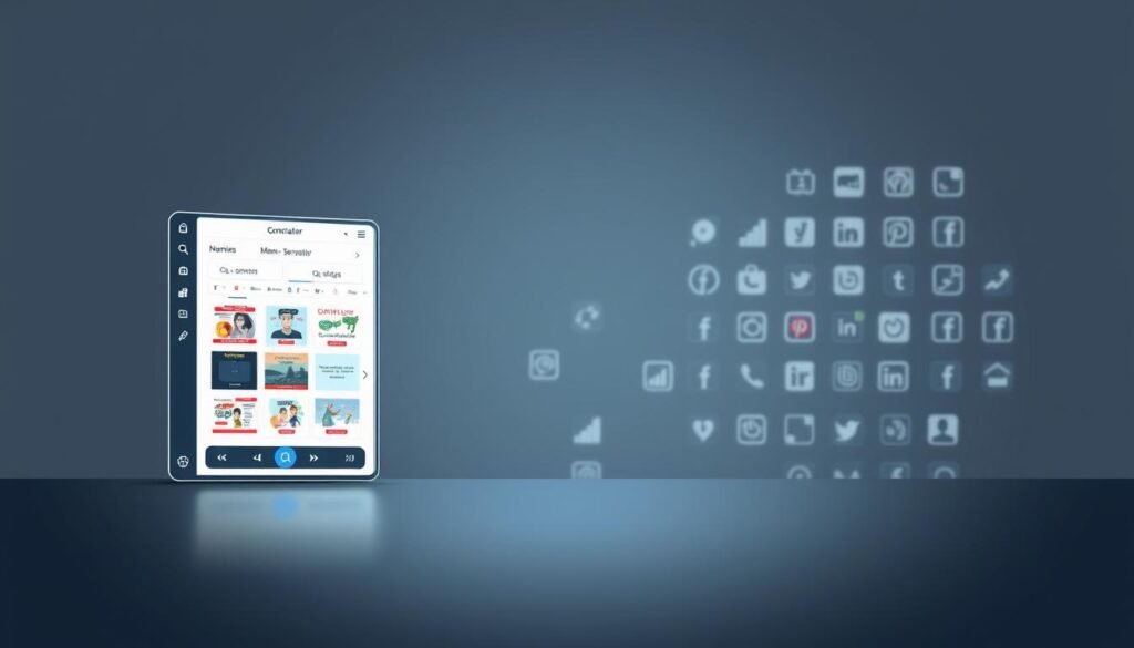 A sleek, modern meme generator tool set against a minimalist, gray-toned background. The foreground features a stylized, digital interface with intuitive controls and customization options. The middle ground showcases a selection of popular meme templates, their layouts and design elements clearly visible. In the background, a soft, out-of-focus array of social media icons and sharing buttons creates a sense of connectivity and digital integration. Lighting is subtle, with a slightly moody, techno-centric ambiance. The overall composition conveys the powerful functionality and versatility of a state-of-the-art meme generation platform.