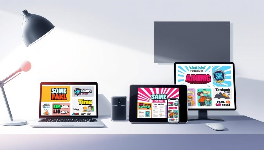 A sleek, modern office workspace with a stylish, minimalist aesthetic. On the desk, an array of digital devices - a laptop, tablet, and smartphone - arranged in a visually appealing layout. The devices display a variety of customizable meme templates, their designs showcasing bold colors, dynamic typography, and playful visual elements. Soft, directional lighting from above accentuates the devices and creates a sense of depth and dimension. The background is a clean, white wall, allowing the meme templates to take center stage. The overall atmosphere is one of creativity, productivity, and the power of AI-driven tools to empower users in crafting unique and engaging memes.