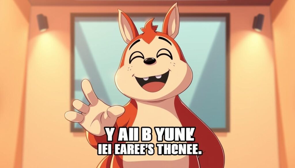 A vibrant, shareable meme template set against a stylish, minimalist background. In the foreground, a playful, expressive character like a cute cartoon animal or quirky illustrated figure, gesturing enthusiastically and inviting the viewer to engage. The middle ground features a simple, bold text overlay with a catchy, relatable phrase or meme-worthy caption, positioned to complement the dynamic focal point. Warm, soft lighting accentuates the playful, social media-friendly aesthetic, creating an image that feels both visually striking and easily shareable across digital platforms.