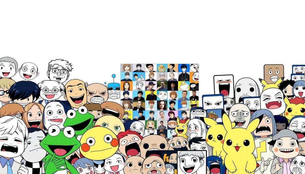 A visually striking collage of popular internet meme templates, depicted against a stylish, minimalist backdrop. The foreground features a dynamic arrangement of recognizable meme faces and characters, including the Distracted Boyfriend, Kermit the Frog, Surprised Pikachu, and other iconic meme formats. The middle ground showcases a grid-like pattern of smaller meme thumbnails, highlighting the diversity and ubiquity of these viral visual tropes. The background is a clean, monochrome palette, allowing the meme elements to take center stage. The lighting is soft and diffused, creating a sense of cohesion and harmony across the composition. The overall scene conveys a playful, lighthearted, and culturally relevant atmosphere, perfectly suited to illustrate the "Exploring Other Popular Meme Templates" section.
