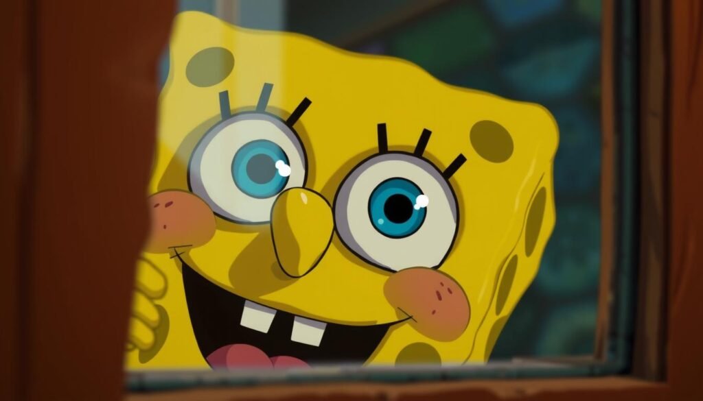 spongebob looking out window meme Download for free
